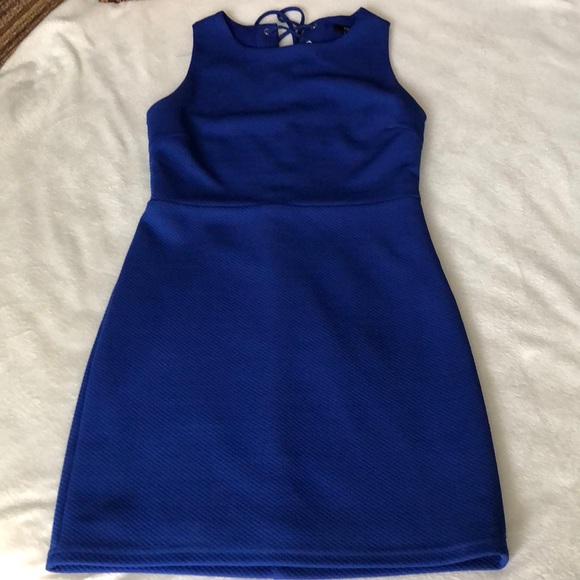 Forever 21 Dresses & Skirts - Forever 21 Sleeveless Royal Blue Lace Up Dress